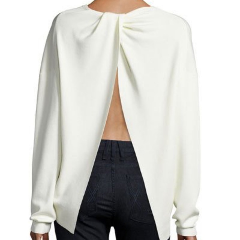 Theory open back sweater twylina